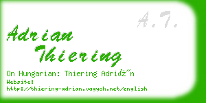 adrian thiering business card
